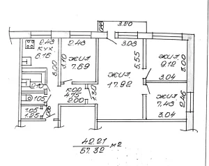 Четырехкомнатная квартира по ул. Горелика, д. 52