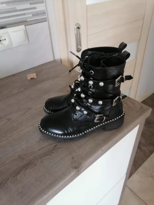 Полусапожки кожаные