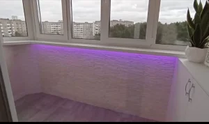 Отделка балкона