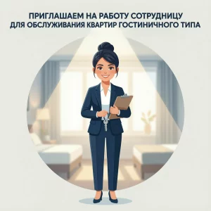 Сотрудница для обслуживания квартир гостиничного типа