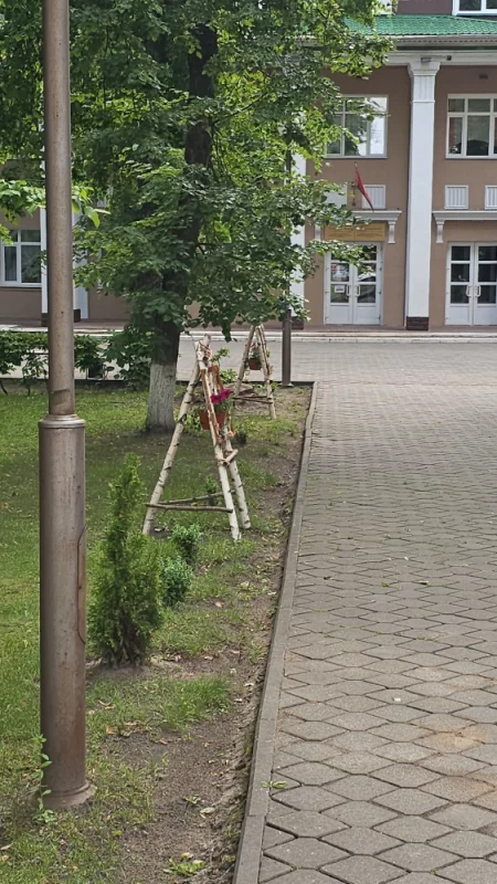 Интересные кашпо из березок