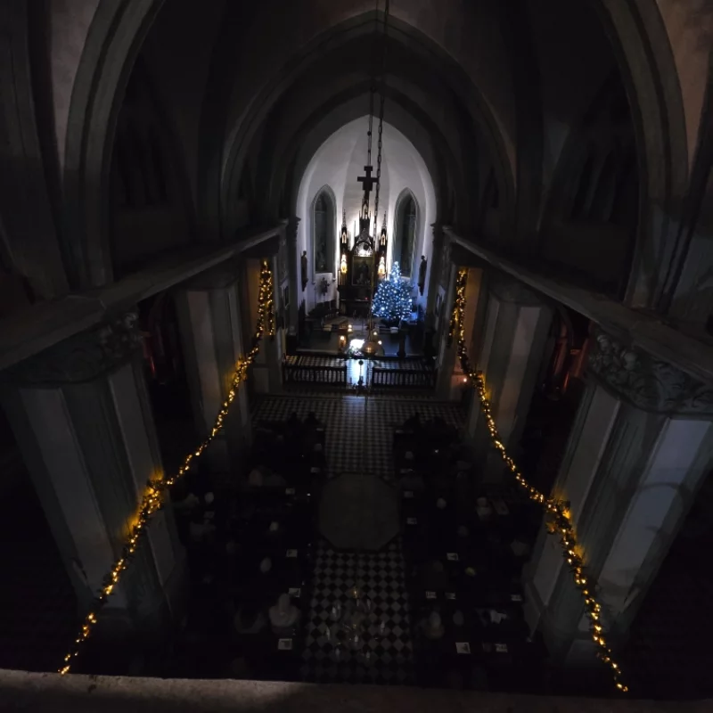 Рождественская служба в костёлеле города Бобруйска