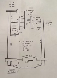 Однокомнатная квартира по ул. Ульяновской, д. 60