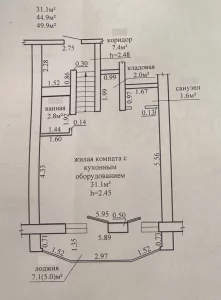 Однокомнатная квартира по ул. Ульяновской, д. 60