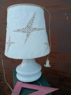 Лампа настольная, корпус стеклянный