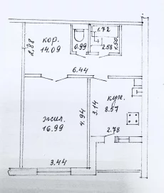 Уютная 1-ка новой планировки