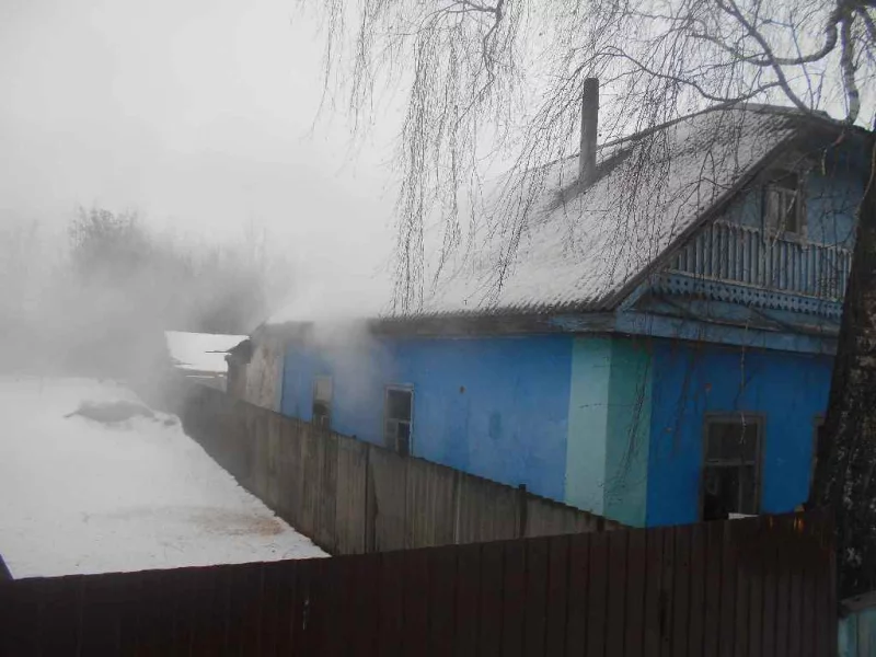 На улице Седова в Бобруйске горел дом
