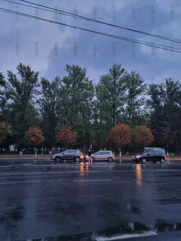Авария улица Минская, район РТИ.