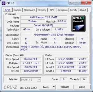 AMD Phenom II X6 1045T