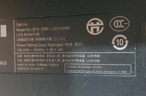 ЖК монитор DELL 22" IPS полосы