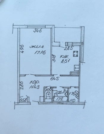 Однокомнатная квартира на б-ре Приберезинском, д. 31