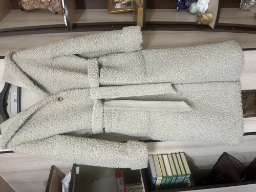 Шуба эко овчина, фасон кокон 46-48 размер