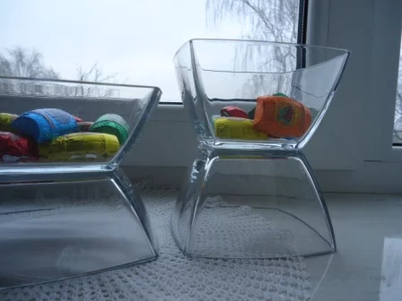 Салатницы, формы стекланные Pasabahce, 4 шт., новые