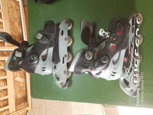 Роликовые коньки ролики регулируемые 34-37 размеры. 30 р