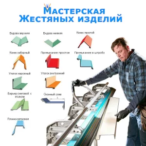 Металлочерепица, доборные элементы, водосточка