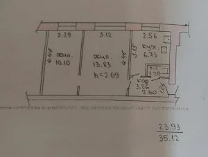 Двухкомнатная квартира на ул. Орловского, д.24