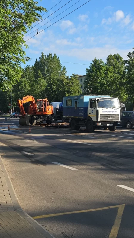 На Минской авария сетей