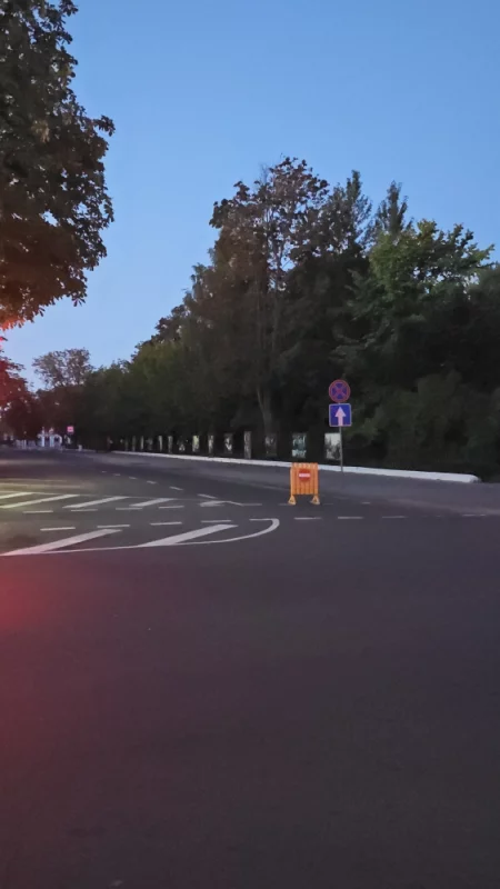 Временный кирпич на Социалистической от Интернациональной к театру
