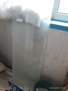 Стекло матовое с узором