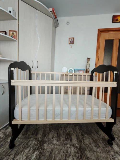 Детская кроватка с матрасом и бельем, с доставкой