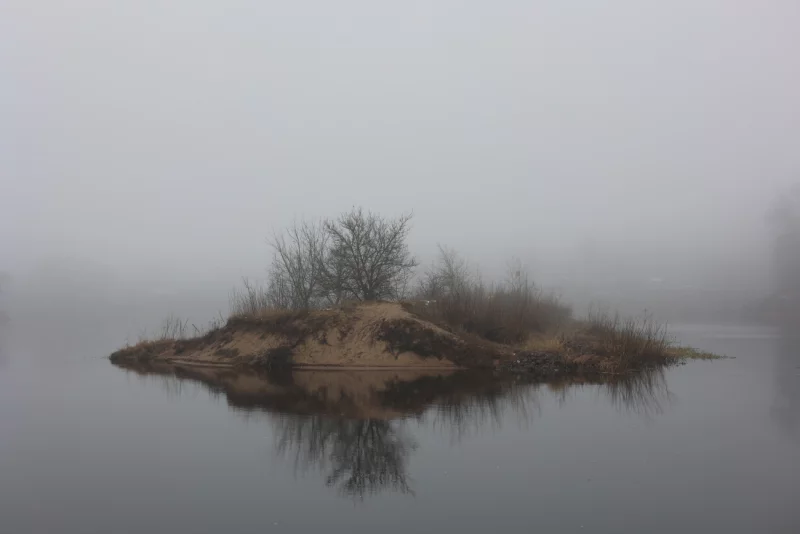 Туман над затоном Бобруйск. Фотопрогулка