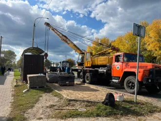 В Бобруйске обновили остановочный пункт «Красный пищевик»