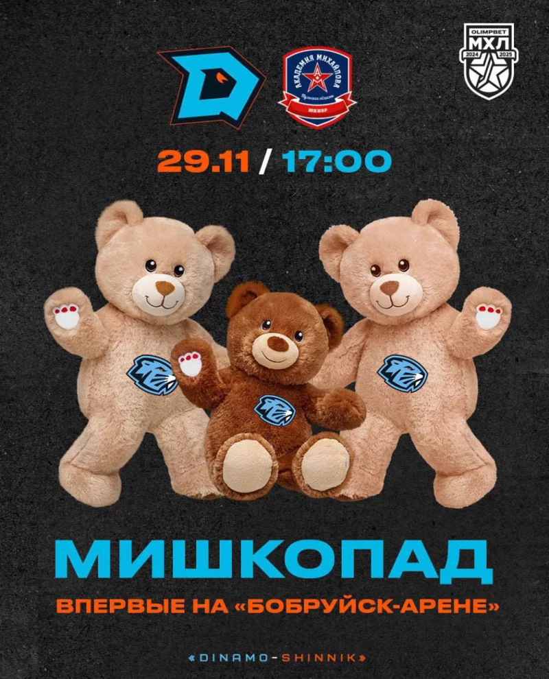 Впервые на «Бобруйск-Арене»: мишкопад!