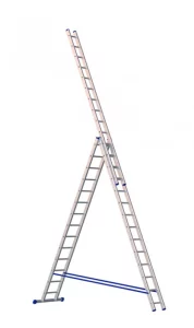 Лестница алюминиевая трехсекционная, трансформер