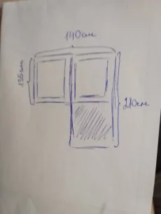 Балконный блок ПВХ 350 руб