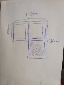 Балконный блок ПВХ 350 руб