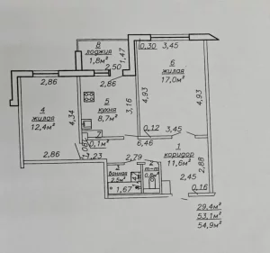 2- комнатная квартира улучшенной планировки