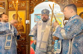 Епископ Бобруйский и Быховский Серафим возглавил престольное торжество в храме агрогородка Жиличи в честь праздника Рождества Пресвятой Богородицы