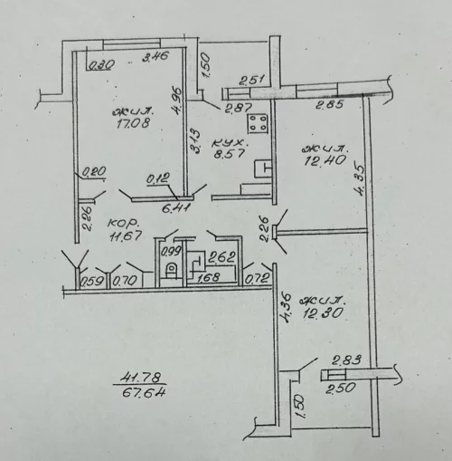 3-комнатная квартира новой планировки