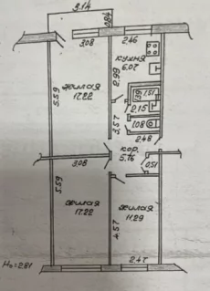 Трехкомнатная квартира по ул. Куйбышева, д. 55