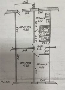 Трехкомнатная квартира по ул. Куйбышева, д. 55