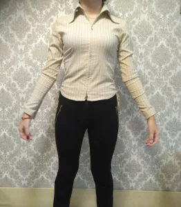 Рубашка бежевая