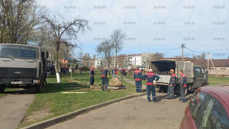 Закладка аллеи памяти