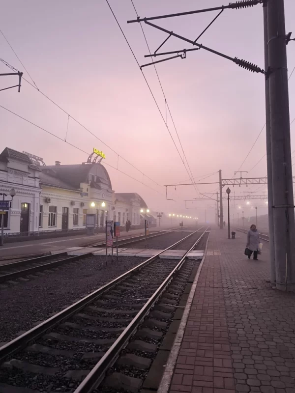 туманное утро Бобруйск.