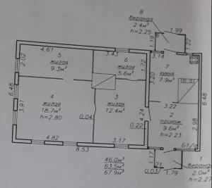 Жилой дом в д.Ламбово, 25км от г.Бобруйска