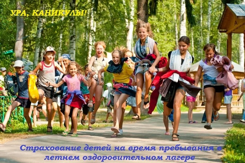 Страхование детей на период каникул