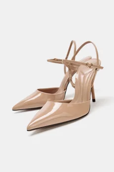 Туфли Zara, р 35, цвет черный, новые - 145 руб