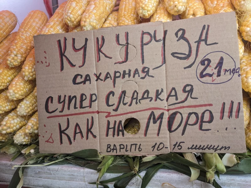 Почем кукуруза, картошечка и помидоры на бобруйском рынке?