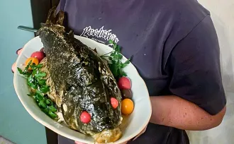 Рецепты шинников: карп запеченный с рисом