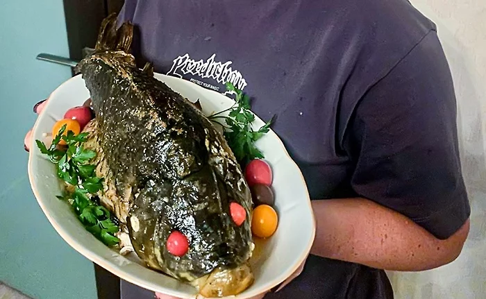 Рецепты шинников: карп запеченный с рисом