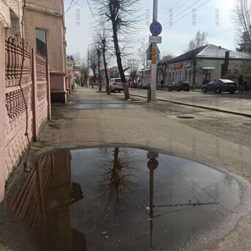 В Бобруйске, даже лужи красивые.