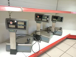 Весы торговые CAS ER 15 до 15 кг. рабочие, поверенные в 2025 г