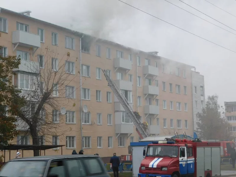 Спасенный на пожаре мужчина