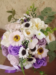 Букет из мыльных цветов