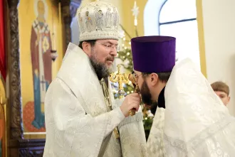 Епископ Серафим совершил Божественную литургию в Бобруйском кафедральном соборе святителя Николая