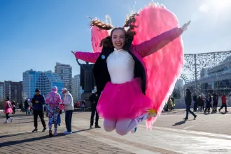 8 марта в столице прошел традиционный «Красивый забег», участницами которого стали более 2000 девушек и женщин